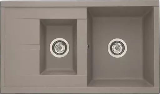 

Мойка кухонная AQUATON Делия 87 серый шелк