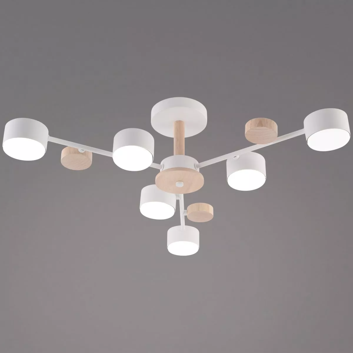 

Люстра на штанге Reluce 03758-0.3-06 WT+WOOD GX53