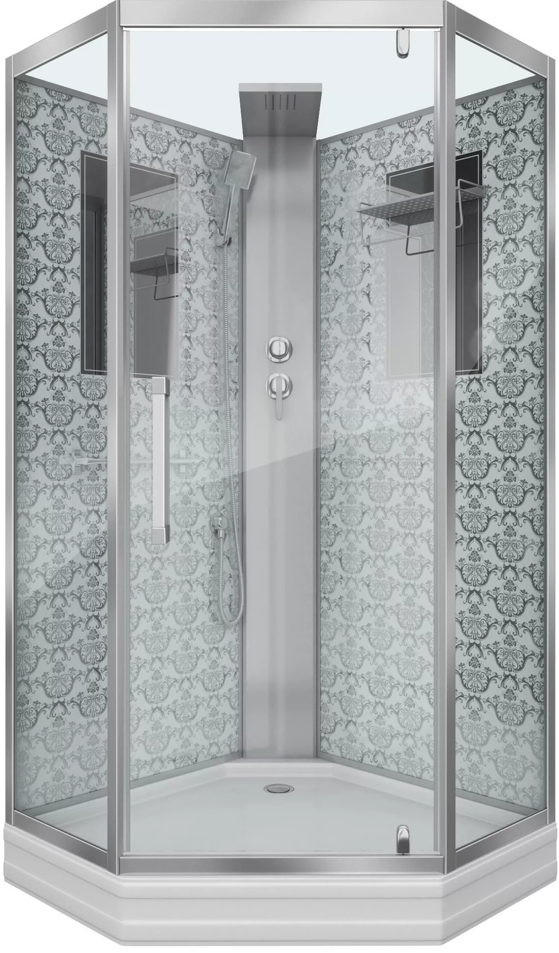 

Душевая кабина Niagara Lux 90х90x210 серебро NG-7799WBK