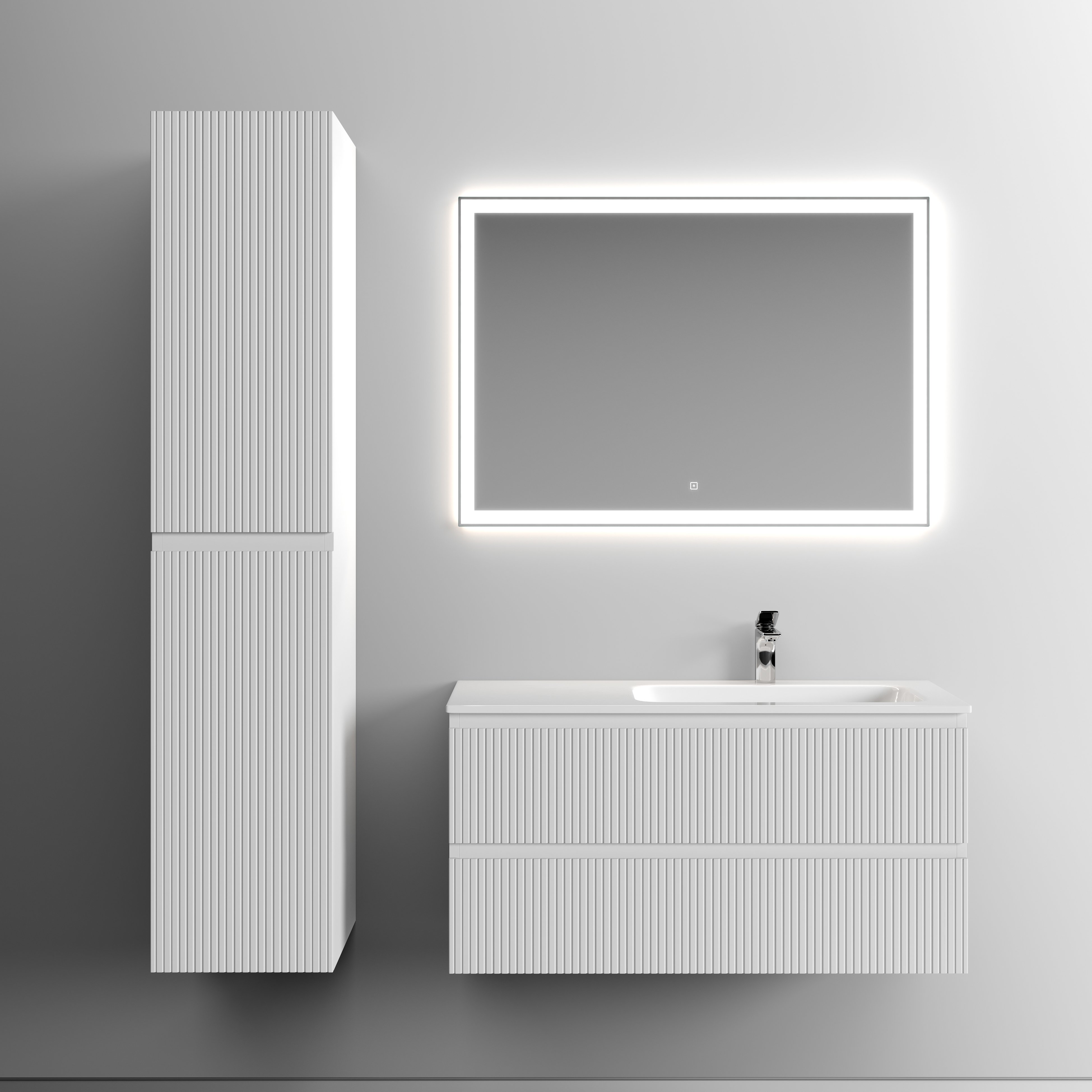 

Мебель для ванной комнаты Sancos Snob T 100 см, R, bianco