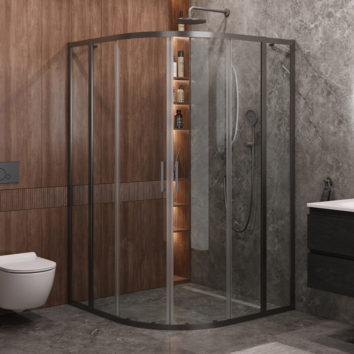 

Душевой уголок Cezares Molveno R 22 90+30 C GM IV 120х120 см, профиль оружейная сталь, стекло прозрачное