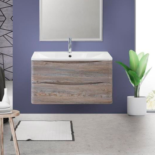 

Тумба с раковиной BelBagno Acqua 100 подвесная, pino scania