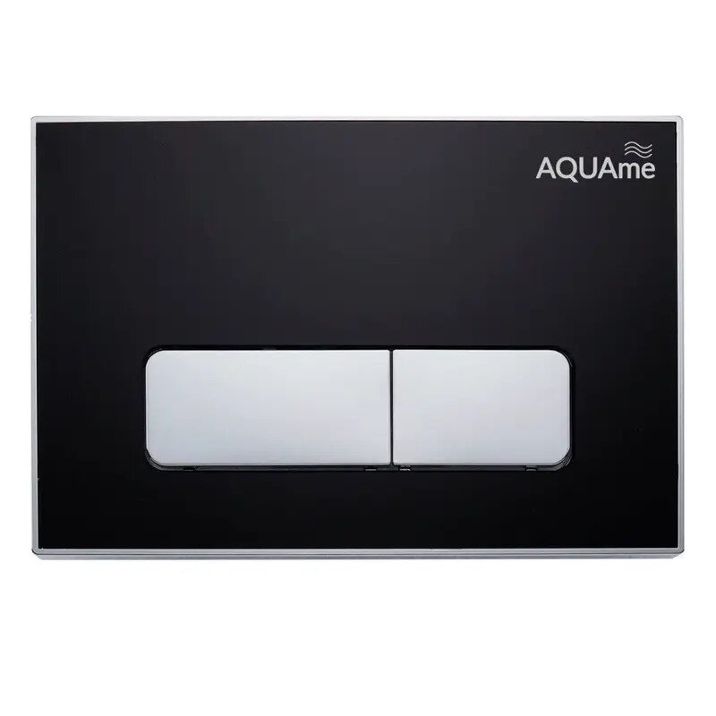 AQM4104B Панель смыва акриловая AQUAme, черный