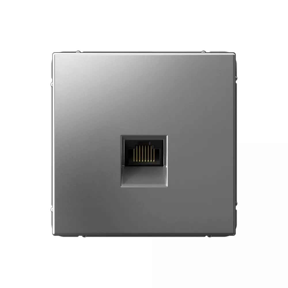 

Розетка компьютерная RJ45, кат. 5е Systeme Electric ArtGallery Сталь GAL000983