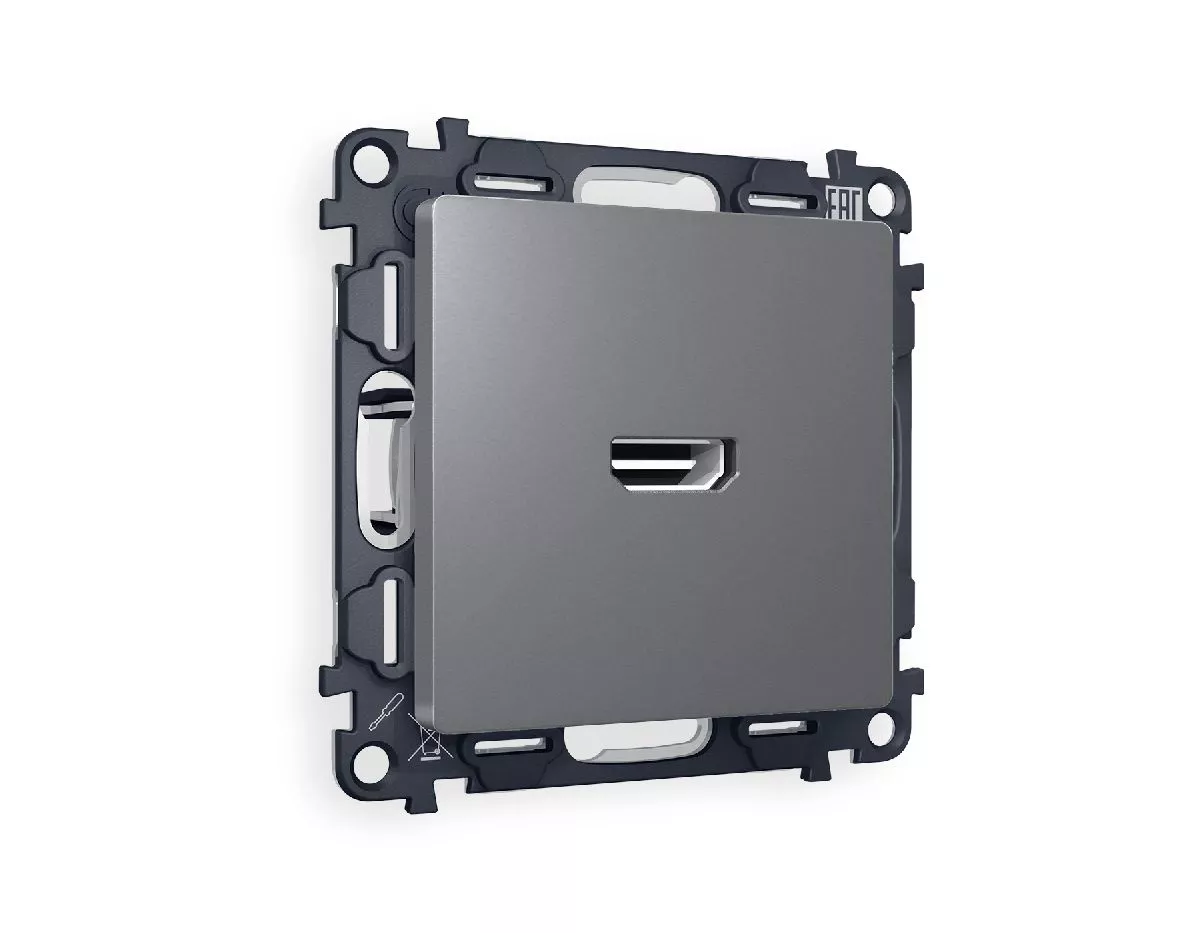 

Комплект механизма розетки HDMI 2.0 40V/500mA 2.0GHz 5-18Gbit/s Ambrella Volt Alfa MA664010