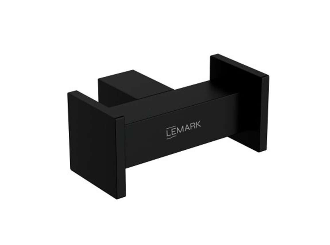 Крючок для полотенец Lemark VALDAY, сталь, матовый черный (LMA-8111S1-BL)