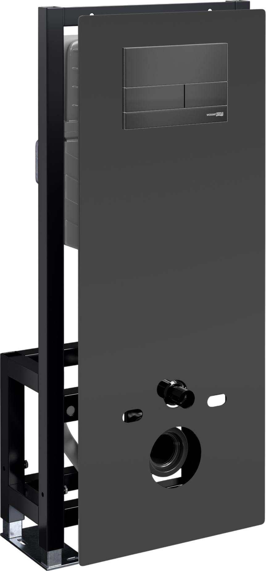 

Система инсталляции для унитазов Wasserkraft Glan 66TLT.010.ME.BL.MB04 с кнопкой смыва матовой черной