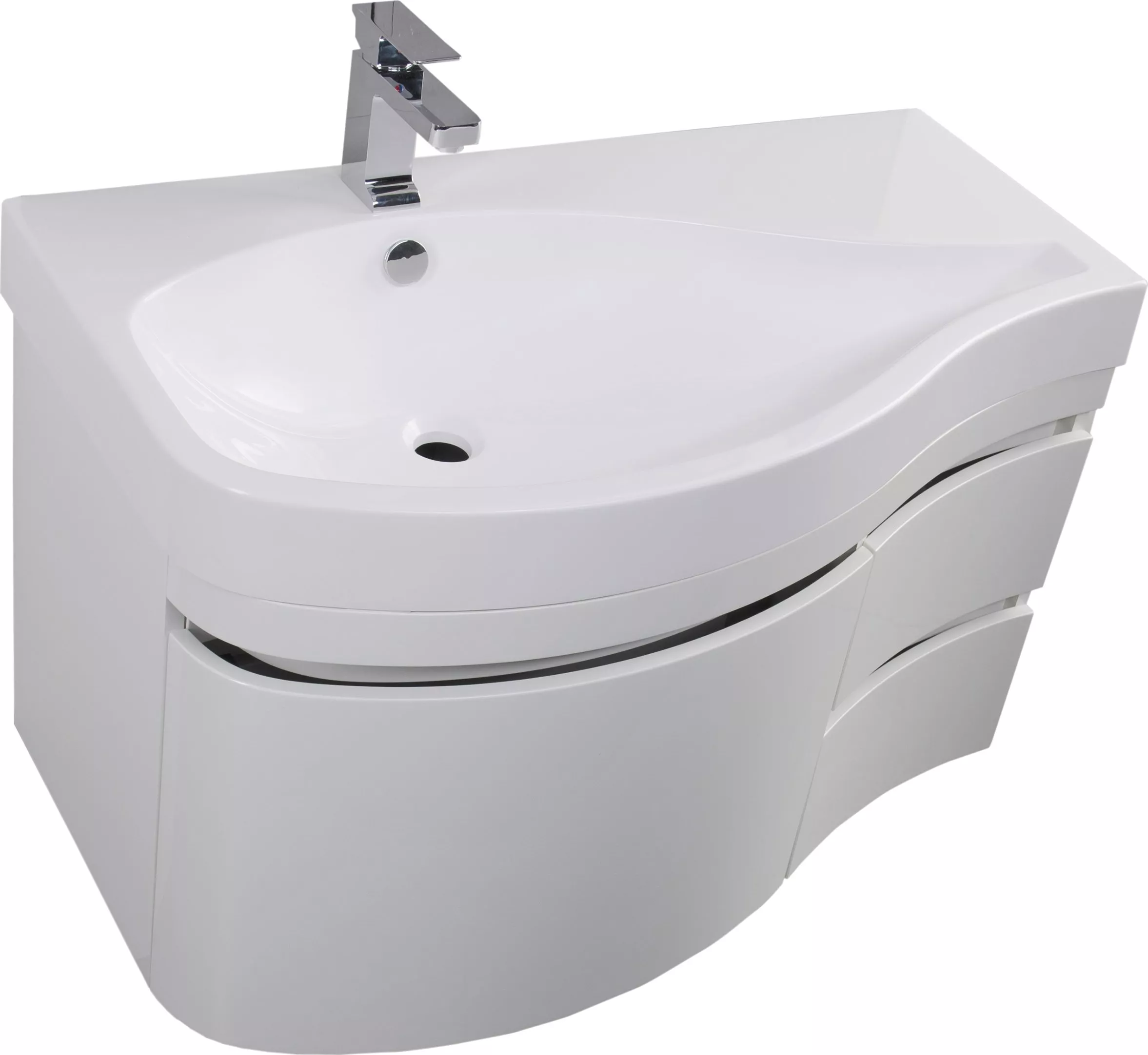 

Тумба для комплекта Aquanet Сопрано 1-95 белая с ящиком L