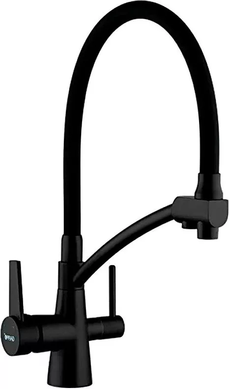 

Смеситель для кухни Gappo G4398-16 с гибким изливом, черный