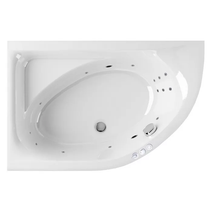 

Ванна акриловая Excellent Aquaria Smart 170x110 L с гидромассажем белый - хром