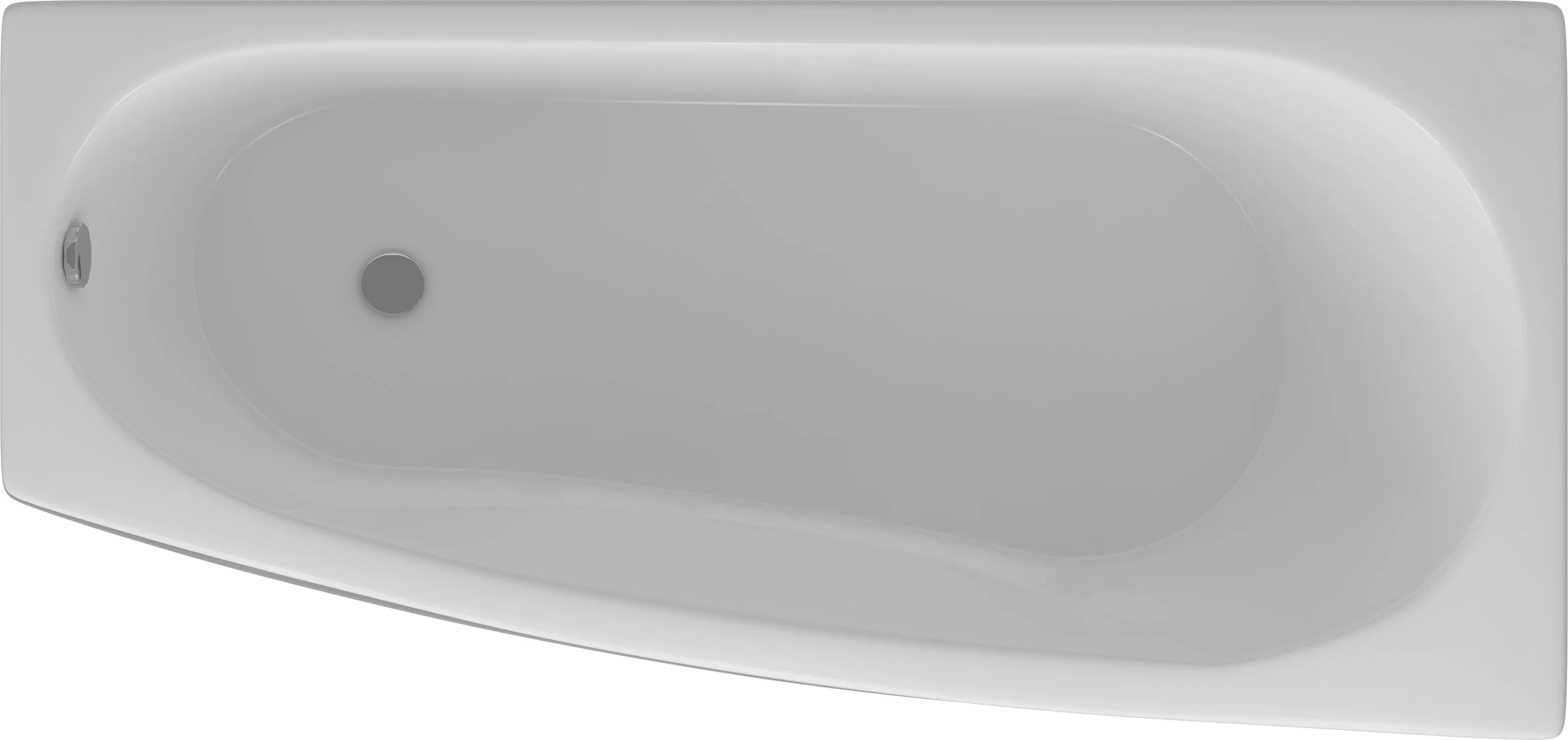 Акриловая ванна Акватек Пандора 160x75 R, цвет белый PAN160-0000054 - фото 1