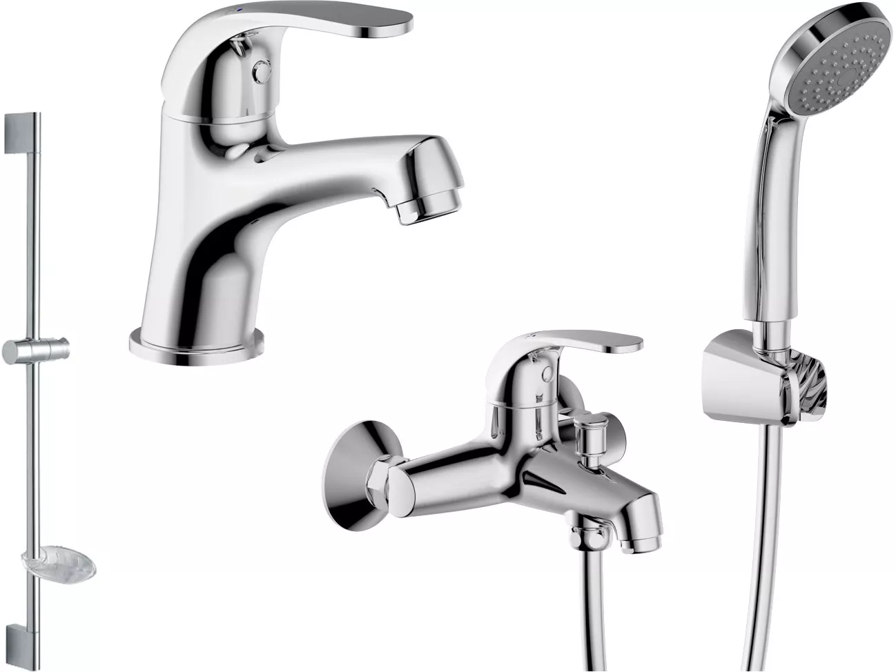 

Комплект смесителей Bravat Fit F00315C хром