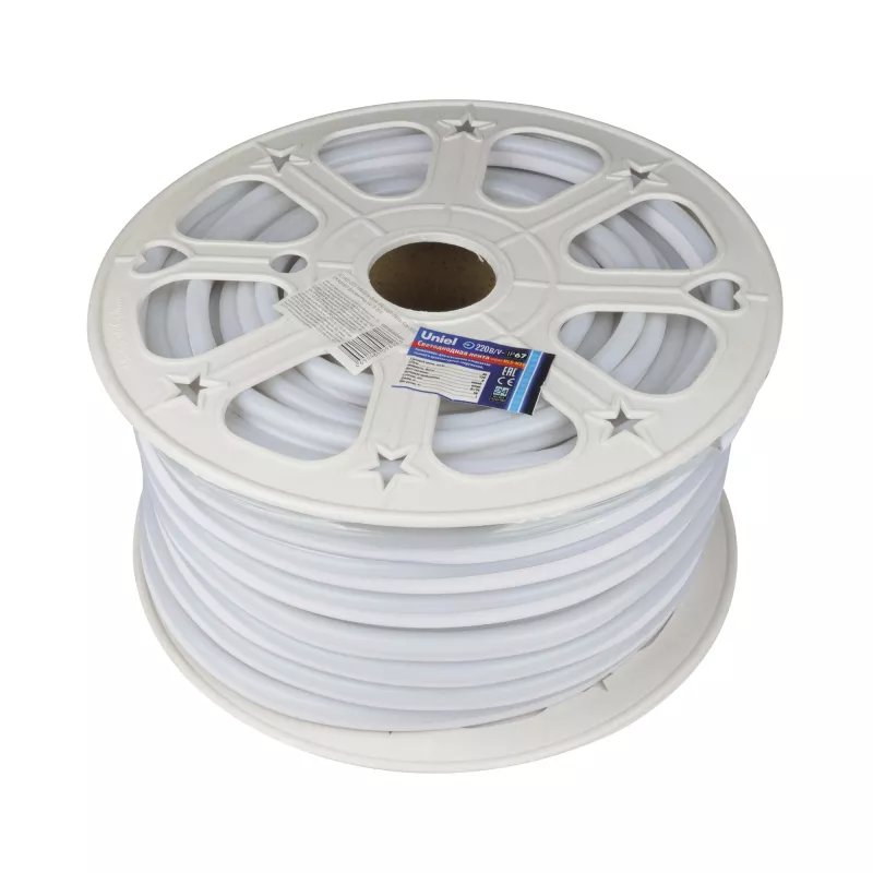 

Светодиодная лента Uniel ULS-N21-2835-120LED/m-8mm-IP67-220V-8W/m-50M-BLUE бобина