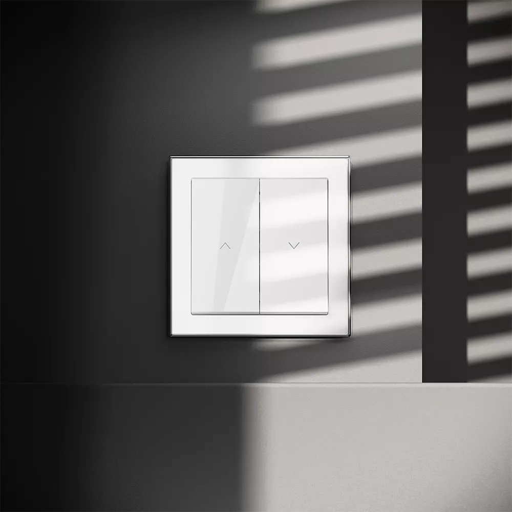 

Выключатель встраиваемый Voltum S70 для жалюзи 10А, (белый глянцевый) VLS020701