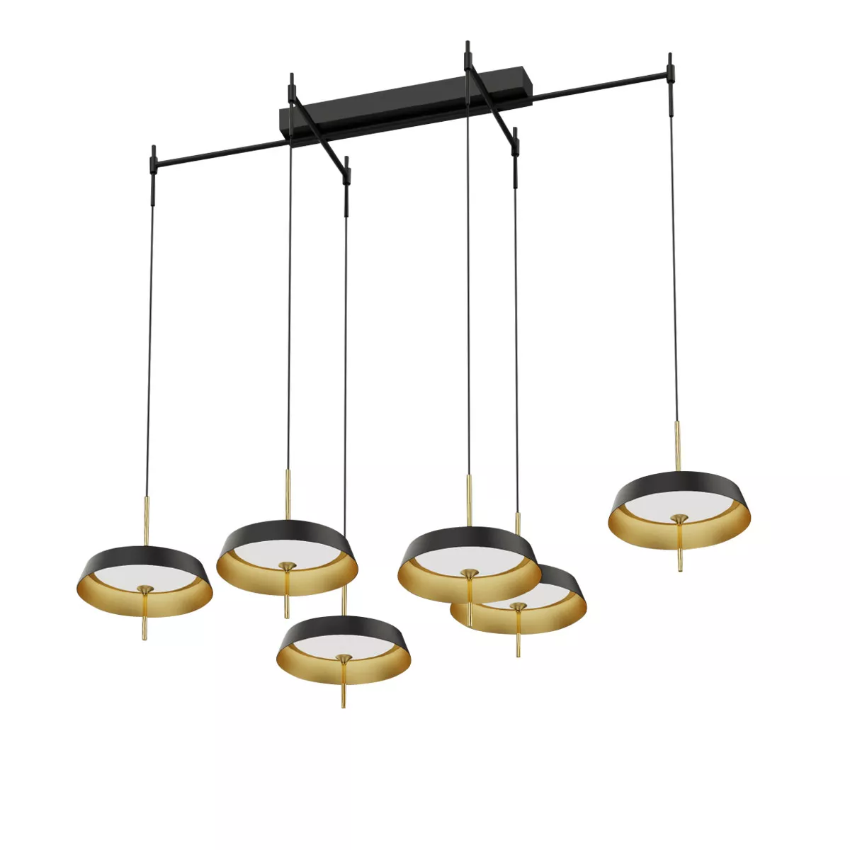 

Подвесная люстра DeLight Collection MD18001061-6B black/gold