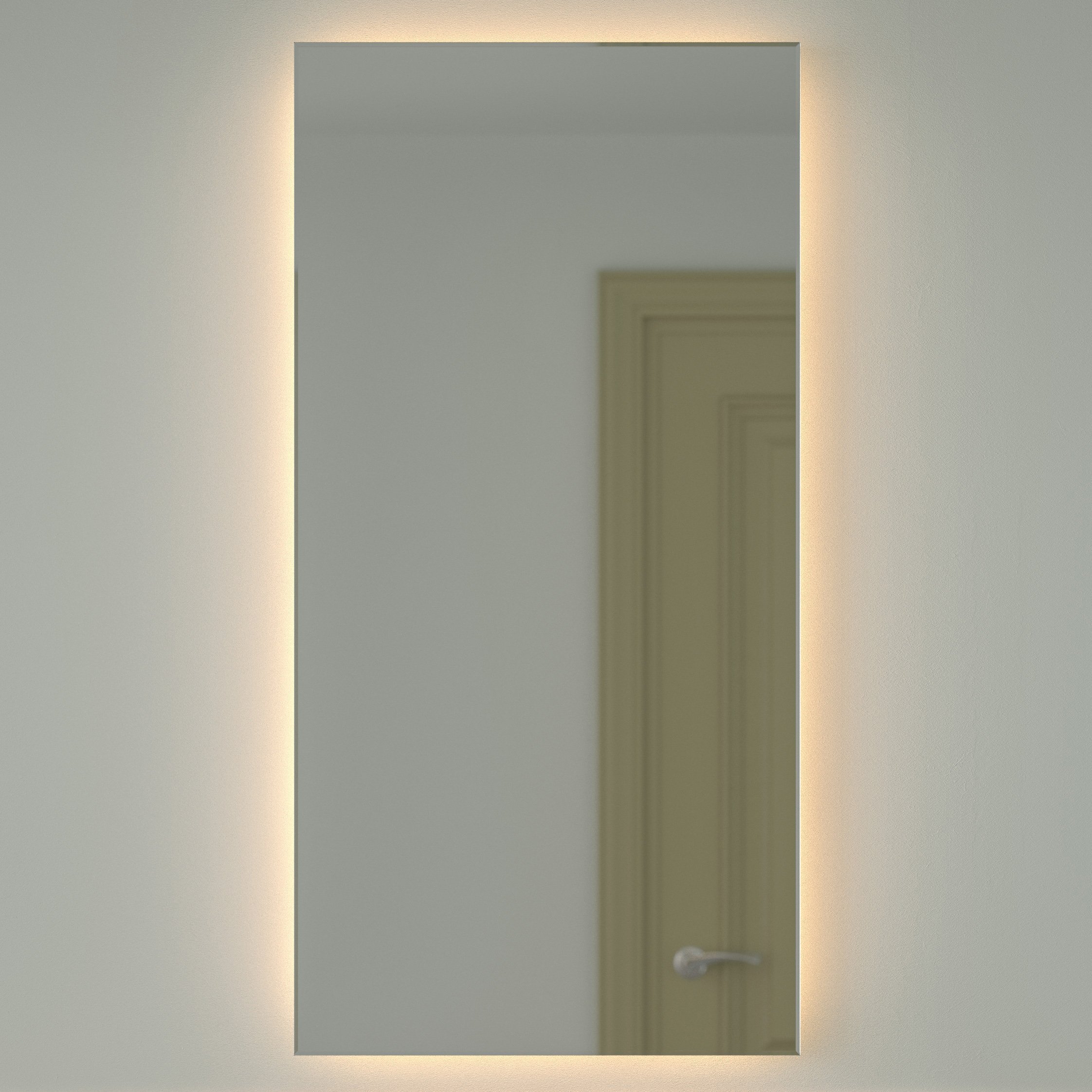 

Зеркало Defesto Glow DF 2518 60х120 с LED-подсветкой, 3000 K, без выключателя
