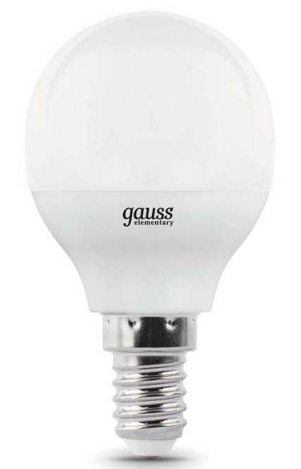 Лампа светодиодная диммируемая Gauss E14 7W 4100K матовая 105101207-D