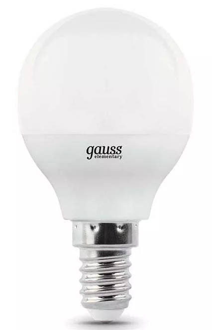 

Лампа светодиодная диммируемая Gauss E14 7W 4100K матовая 105101207-D