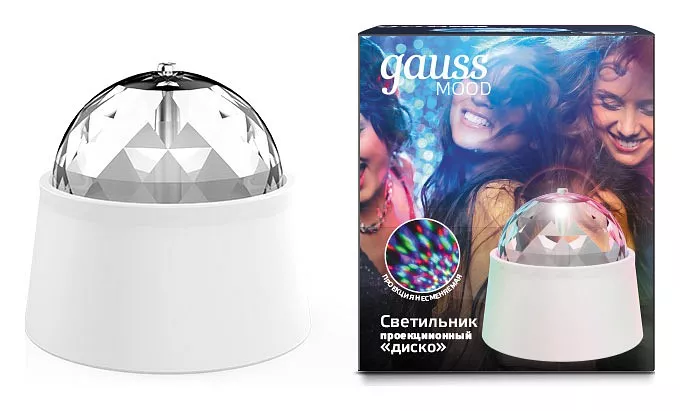 

Настольный светильник Gauss с фиксированной проекцией диско DIY0021