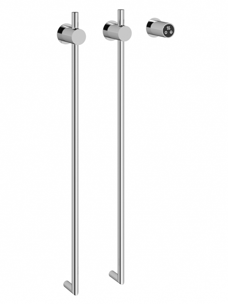 

Полотенцесушитель электрический Abber Charme 4002 80x35 см, скрытое подключение, хром, I-образный