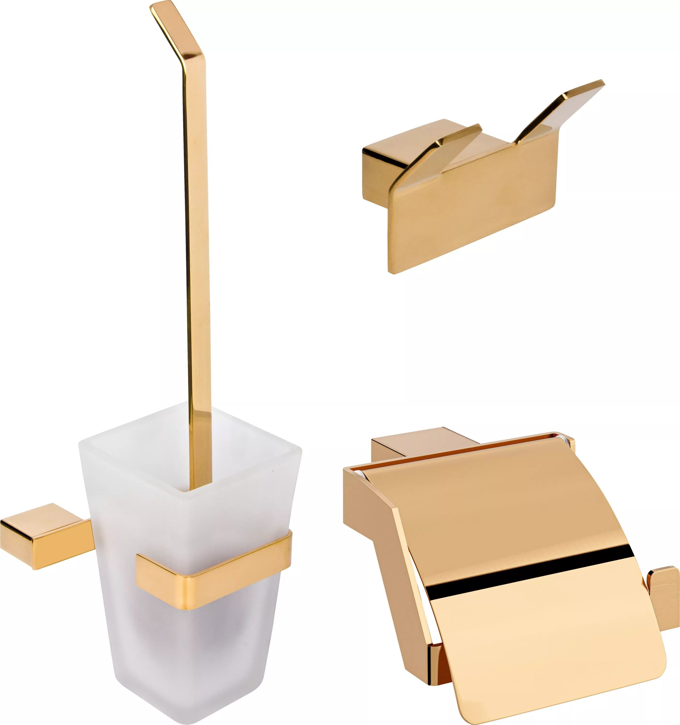   Santehnika Room Набор DECOR BANYO SS 304 Gold SS304 6009 02 + SS304 007 12 + SS304 008 12