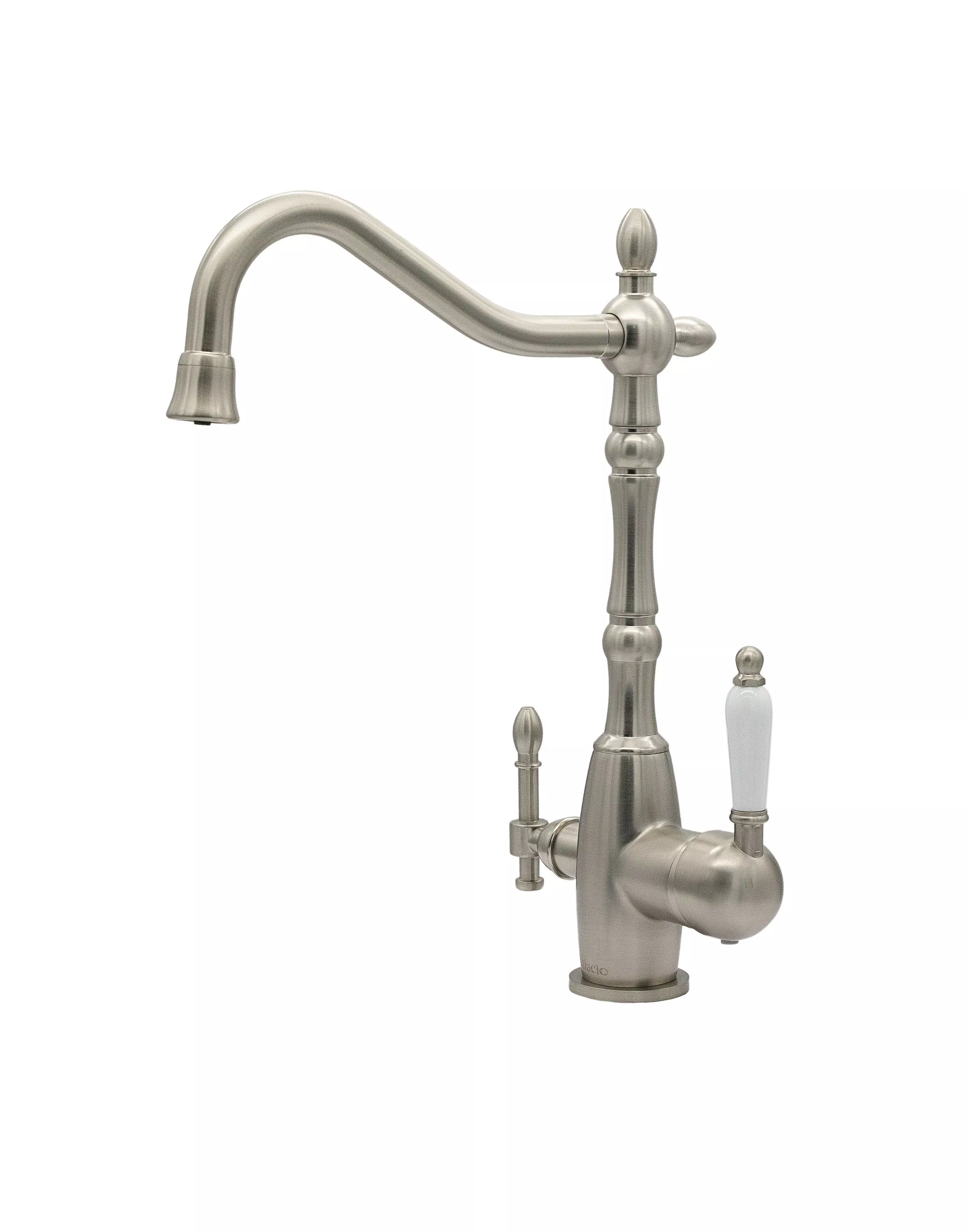 

Смеситель с подключением фильтра (2в1) MILACIO Castellon Ceramic, сатин (MC.515.SN)