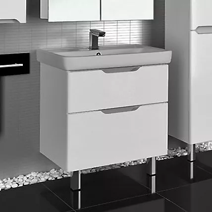 

Тумба с раковиной Dreja.Eco Q Plus 80 белая