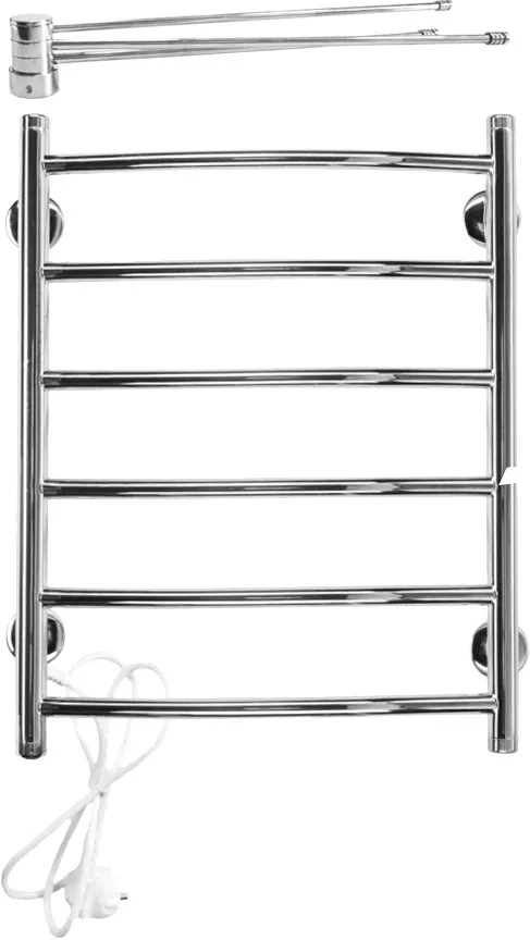 

Полотенцесушитель электрический Domoterm Классик DMT 109-6 50x80, L с полотенцедержателем