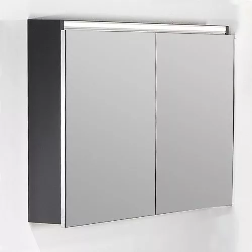 

Зеркало-шкаф Armadi Art Vallessi 100 с подсветкой черный матовый