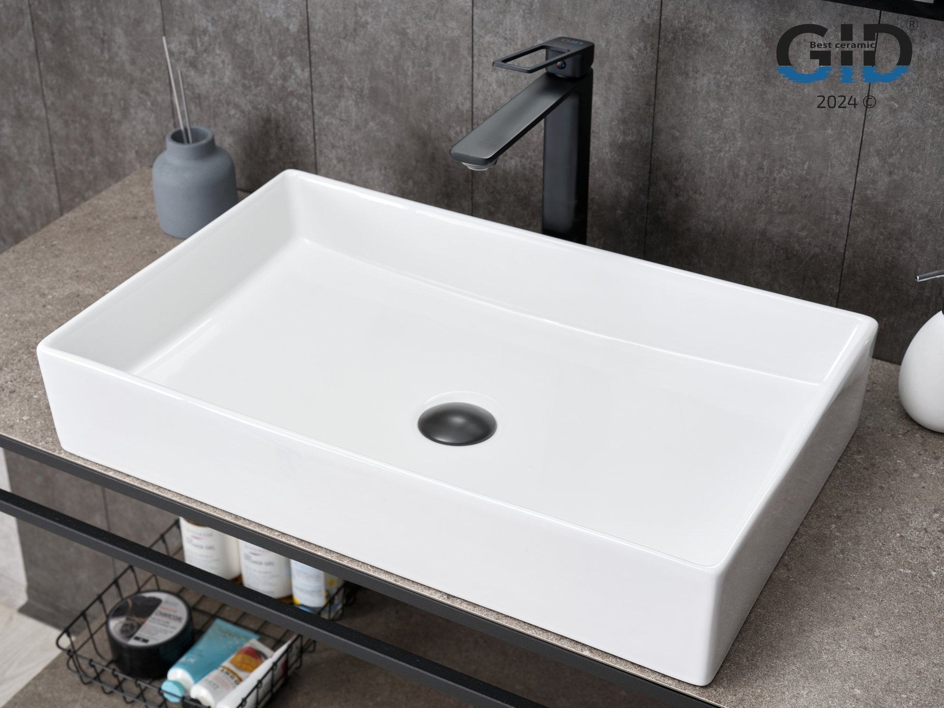 

Накладная раковина Gid 60.5 N9496 белая