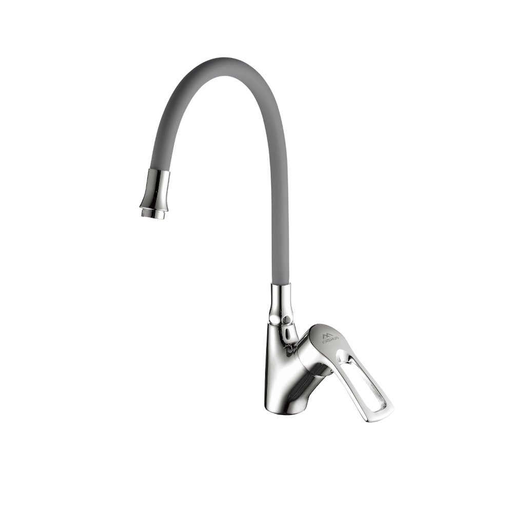 

Смеситель для кухни Fashun A4466+A7257 хром, серый