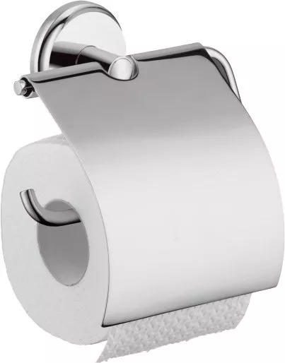 

Держатель туалетной бумаги Hansgrohe Logis Classic 41623000 с крышкой