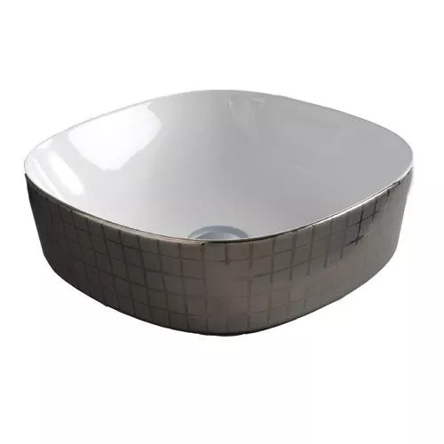 

Раковина накладная Artceram Ghost 42 mosaico platino (GHL001 01;58)