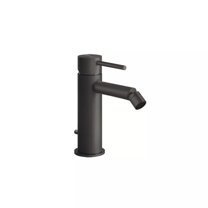 

GESSI 316 Смеситель для биде на 1 отверстие с донным клапаном, излив 118мм, цвет: brushed black metal pvd