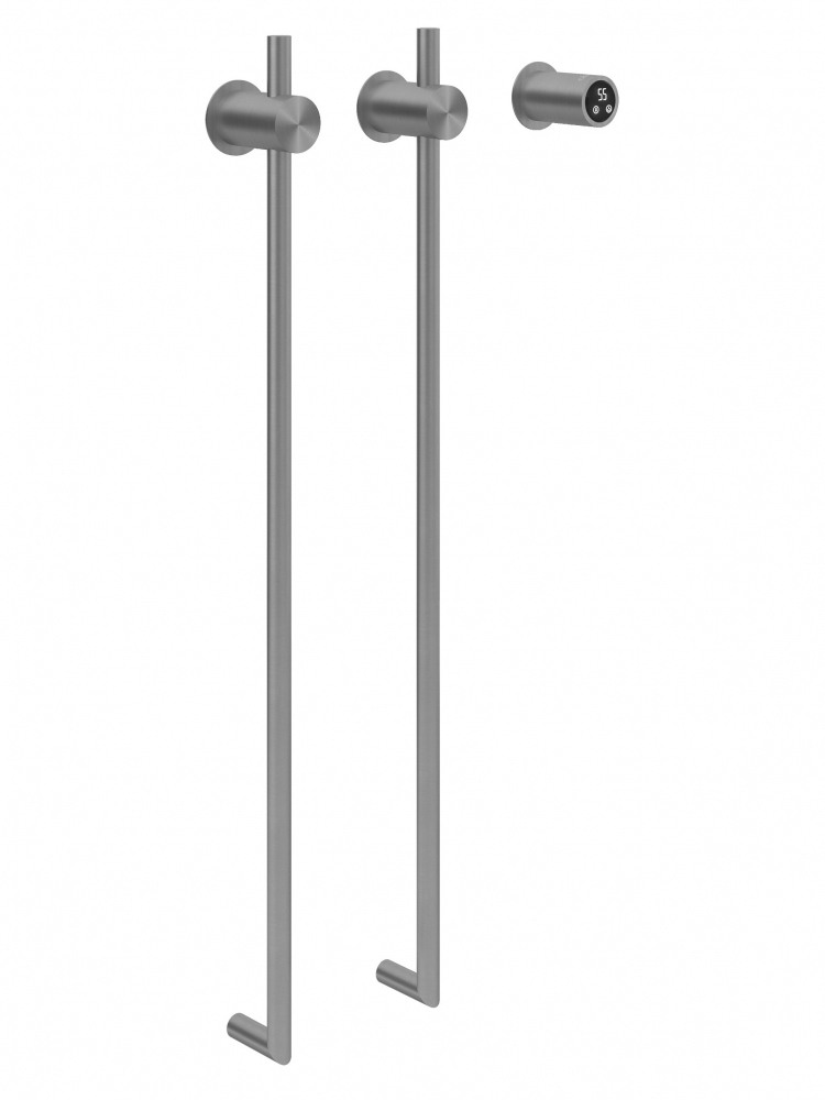 Полотенцесушитель электрический Abber Charme 4002 80x35 см скрытое подключение брашированная сталь I-образный 36900₽