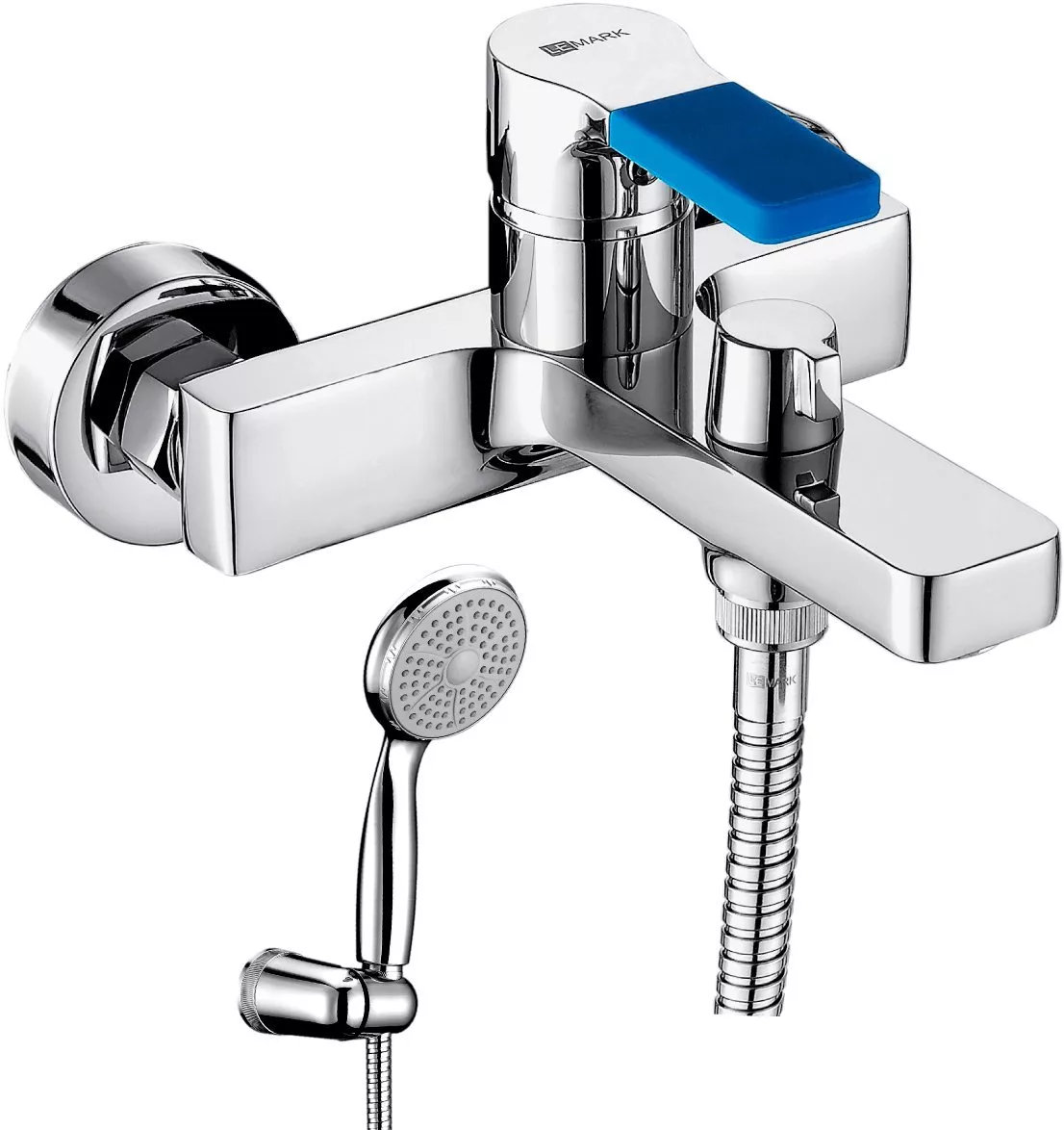 

Смеситель для ванны Lemark Aura LM0614C хром, синий
