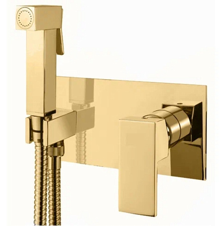 Гигиенический душ со смесителем Cezares Unika золото (UNIKA-DIF-03/24)