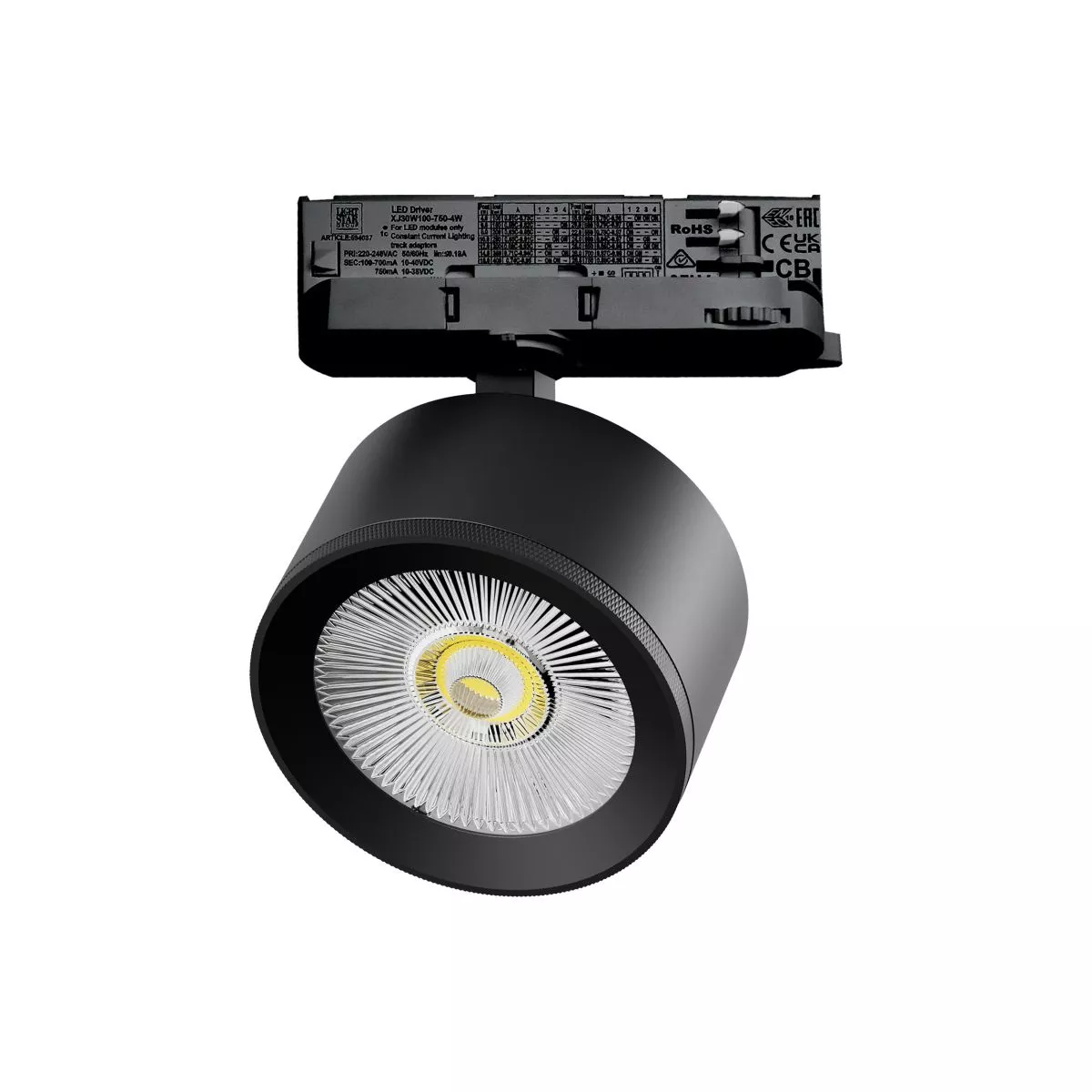 

Трековый трехфазный светильник Quattro LED с адаптером Lightstar Alta Pro A5537QT
