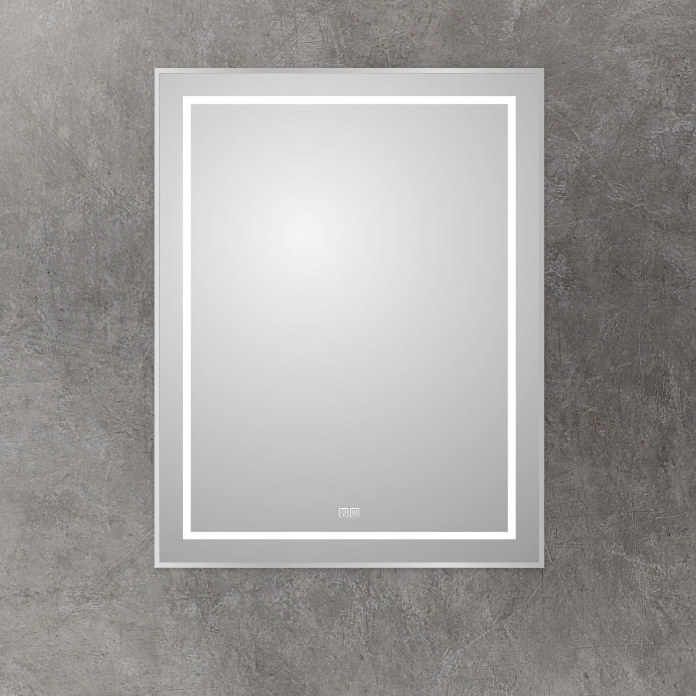 

Зеркало BelBagno Kraft 90x70 с подсветкой, с подогревом, сатин