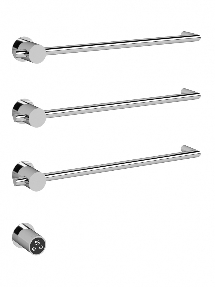 Полотенцесушитель электрический Abber Charme 4003 50x50 см скрытое подключение хром E-образный 48900₽