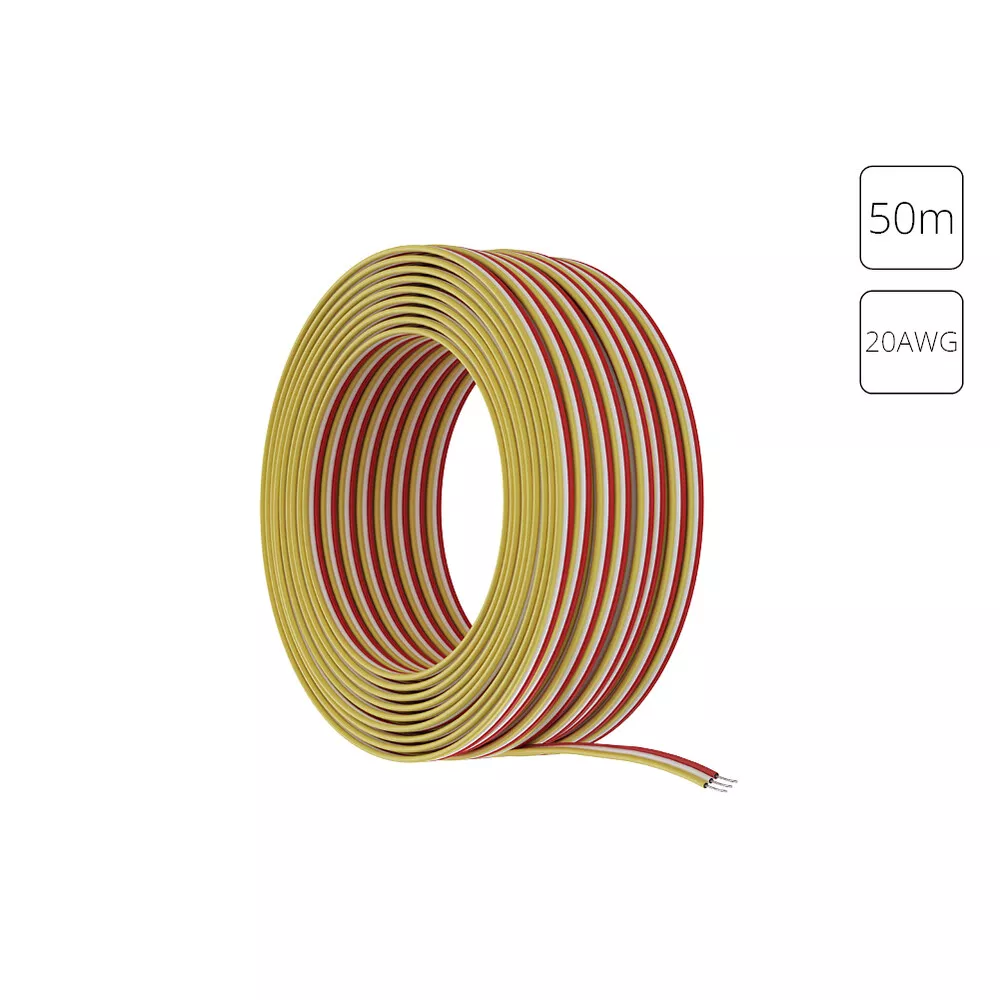 

Провод 3-жильный для светодиодной ленты MIX 50м, 20AWG Arte lamp Strip-Accessories A20-3W