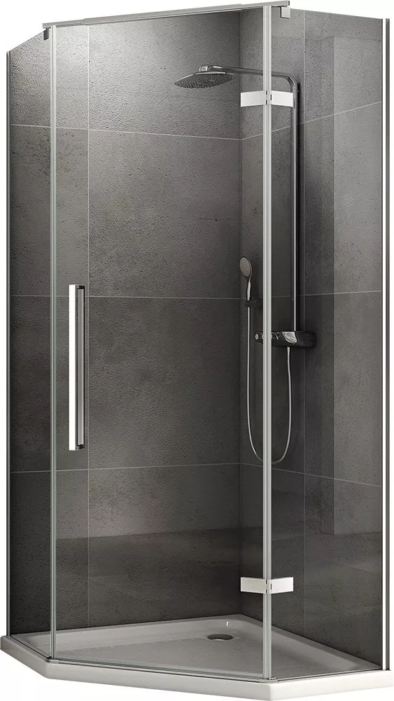 

Душевой уголок Abber Ewiges Wasser AG05100 100x100, профиль хром, стекло прозрачное