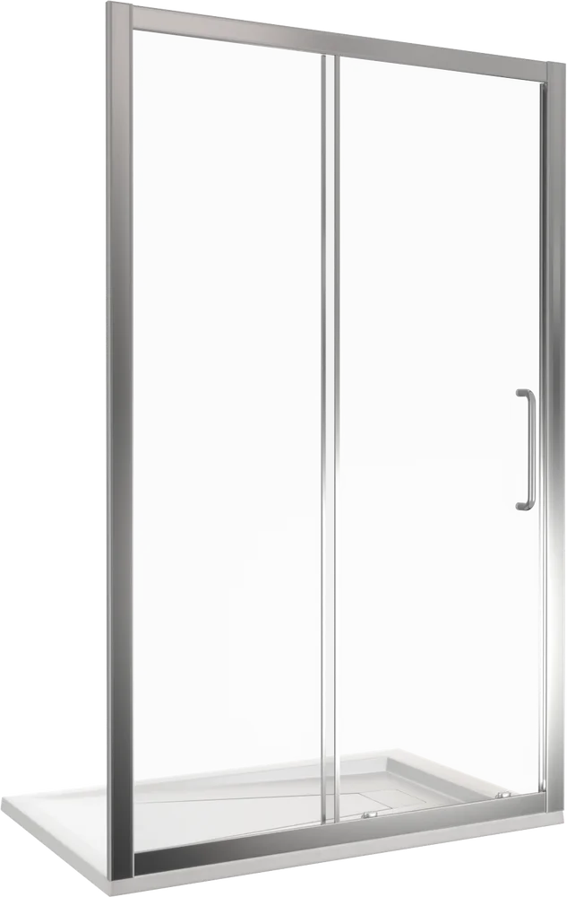 Душевая дверь в нишу Good Door Neo 110х185 профиль хром стекло прозрачное НЕ00004 - фото 1