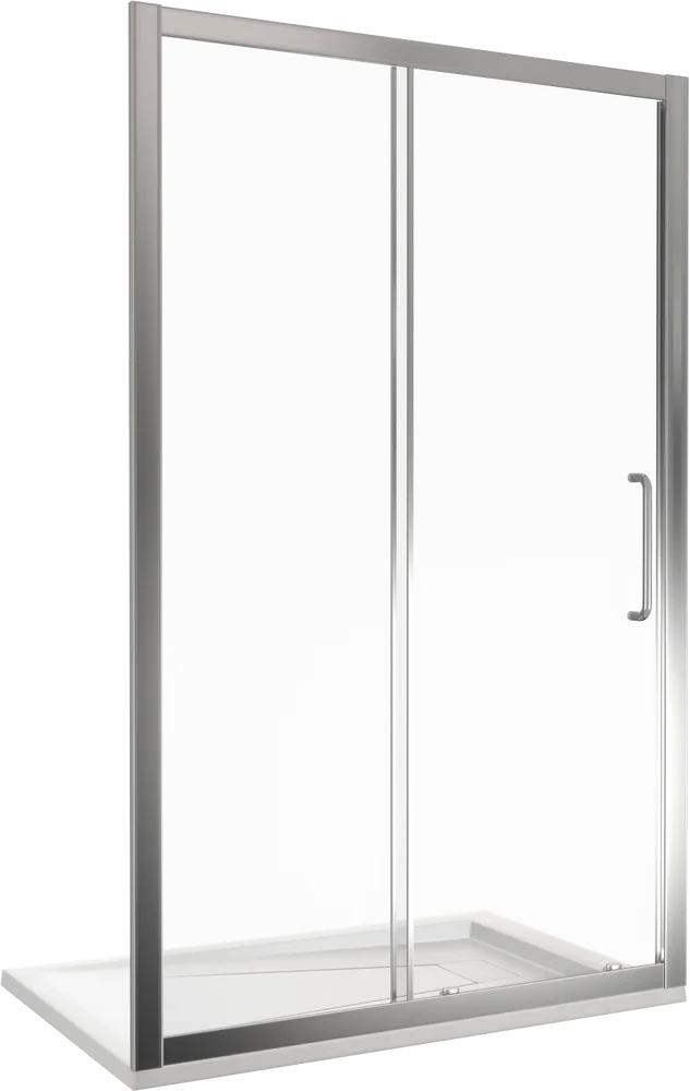 

Душевая дверь в нишу Good Door Neo 110х185 профиль хром стекло прозрачное