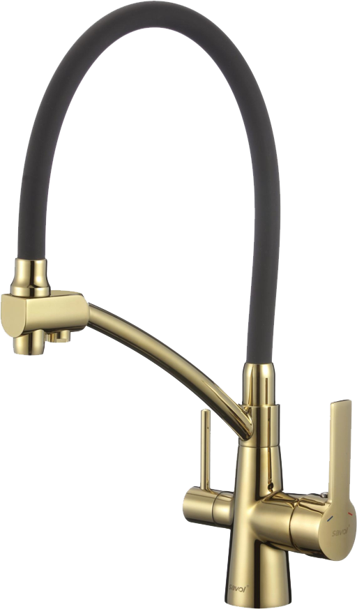 

Смеситель для кухни Savol S-L1805B-01 с гибким изливом