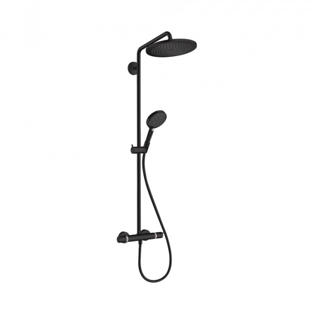 

Душевая стойка Hansgrohe Croma Select S 280 1jet 26890670 с термостатом, матовый черный