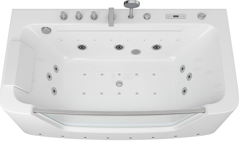 Акриловая ванна Grossman GR-15085 150х85 с гидромассажем, белый, акрил  - купить со скидкой