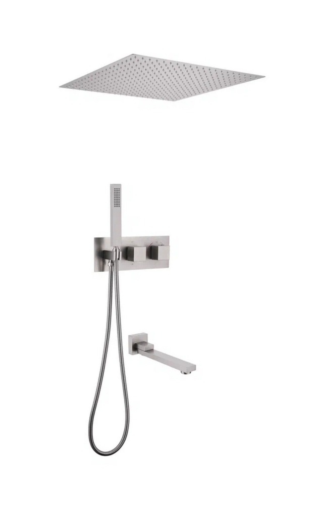 Душевой комплект Abber Daheim AF8254SP С ВНУТРЕННЕЙ ЧАСТЬЮ сатин 111000₽