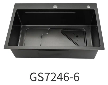 

Кухонная раковина Gappo 72х46 черная