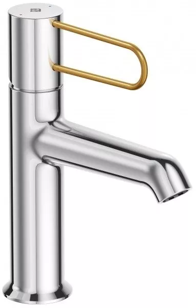 

E21028-GLD-CP смеситель для раковины ODEON RIVE GAUCHE с донным клапаном (хром/золото)